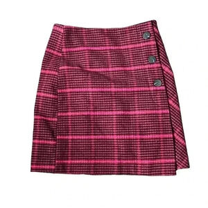 Tom Tailor Wool Blend Checkered Midi Skirt NWOT Size 34 (XS/S)